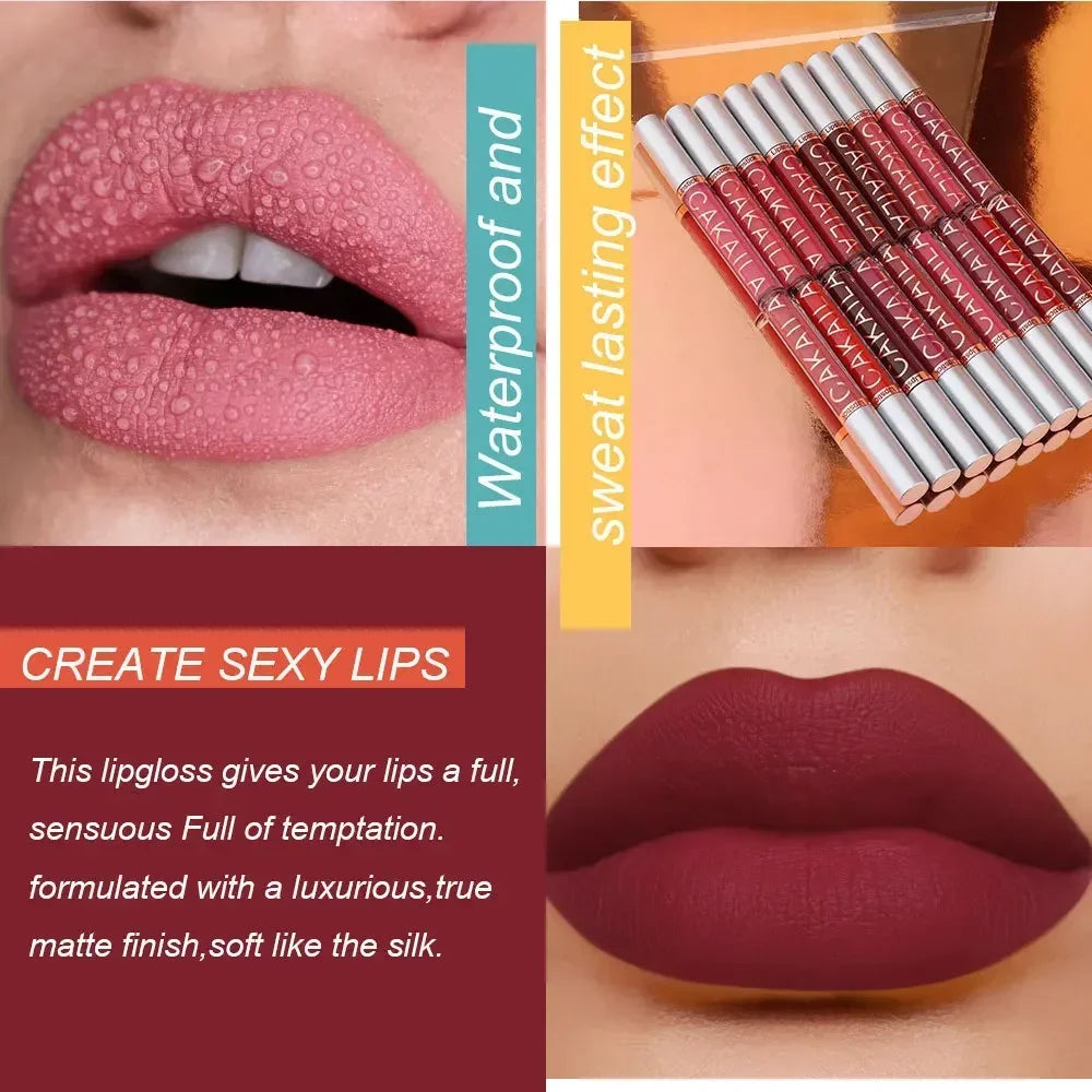 3-12 PCS Matte Lipst women