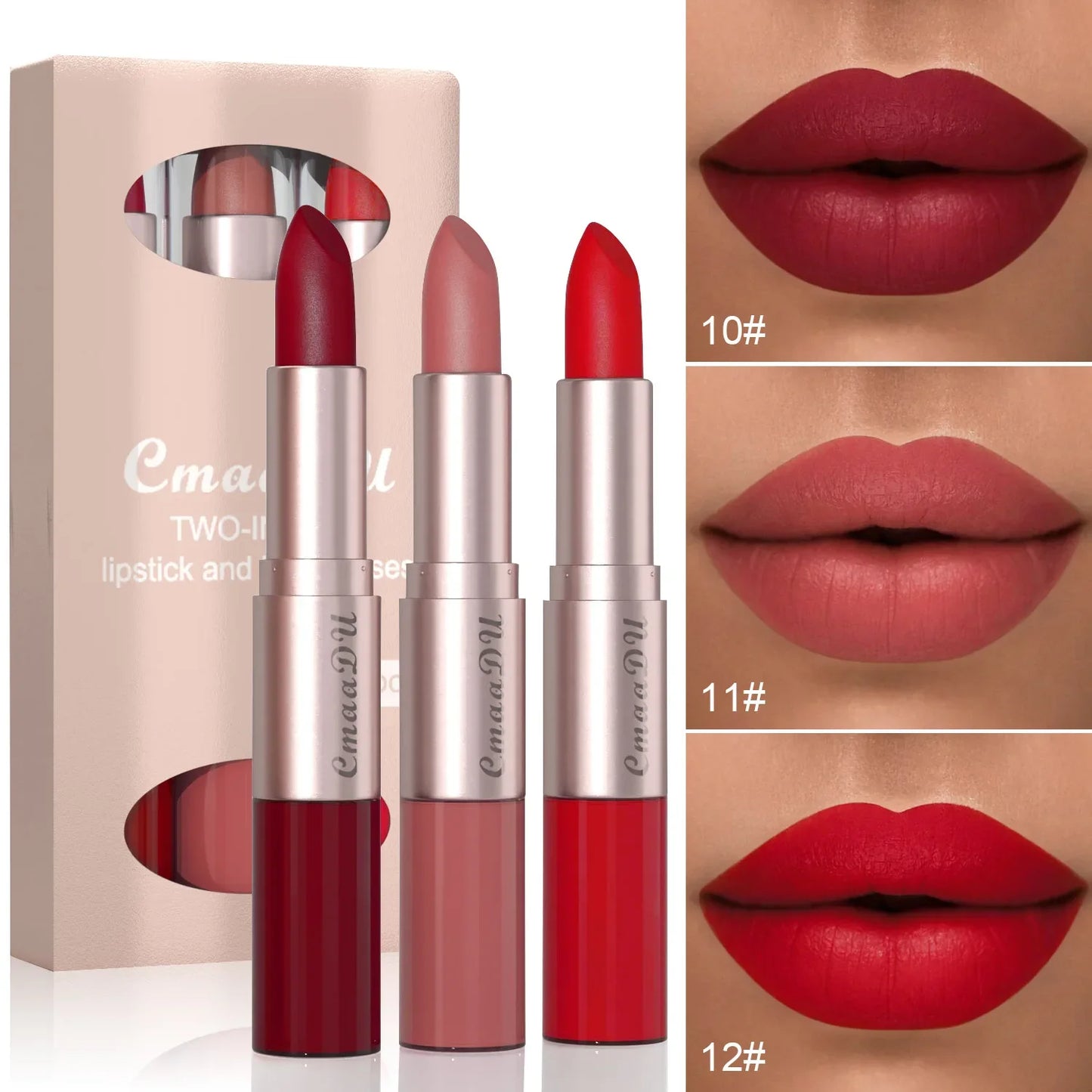 3-12 PCS Matte Lipst women