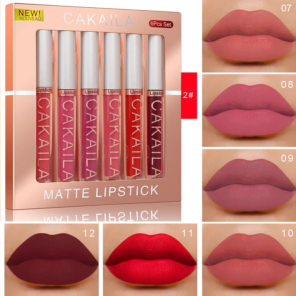 3-12 PCS Matte Lipst women