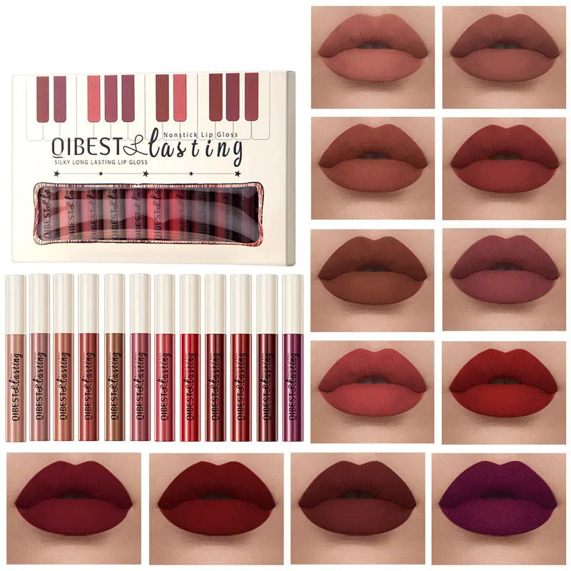 3-12 PCS Matte Lipst women