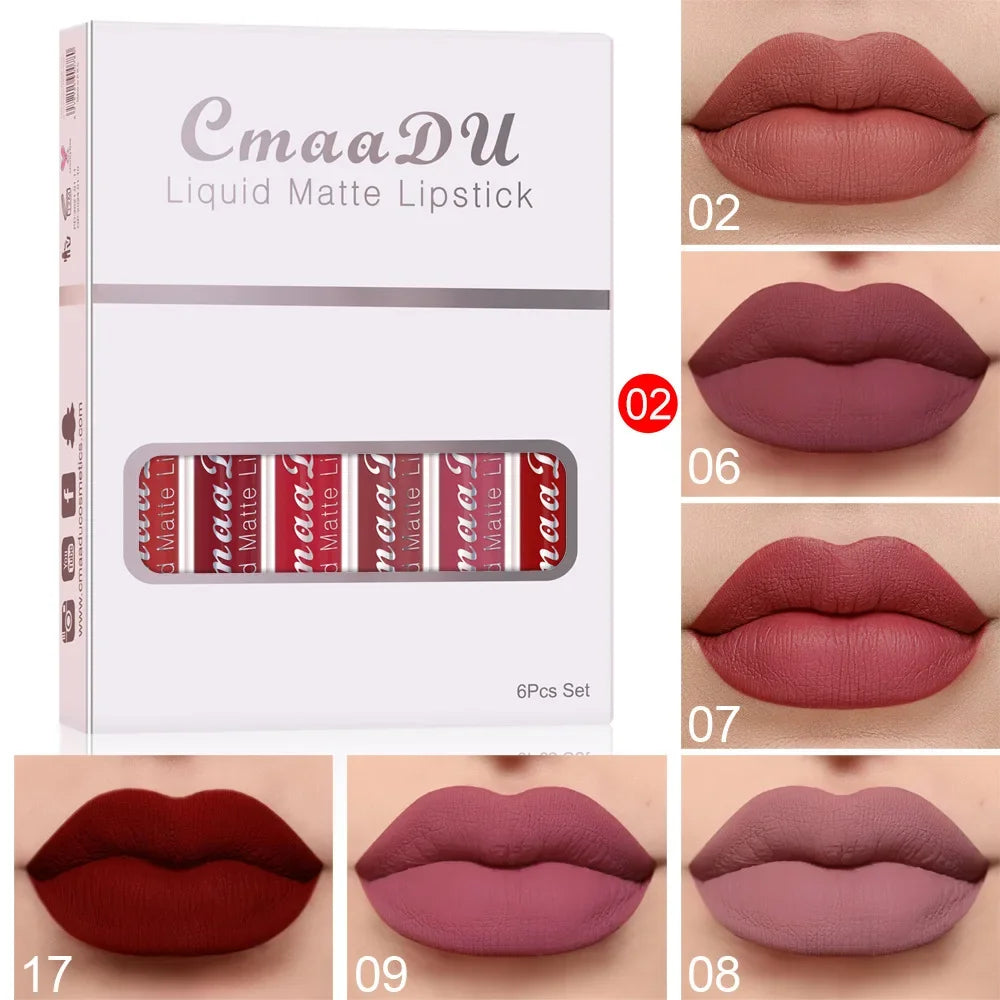 3-12 PCS Matte Lipst women