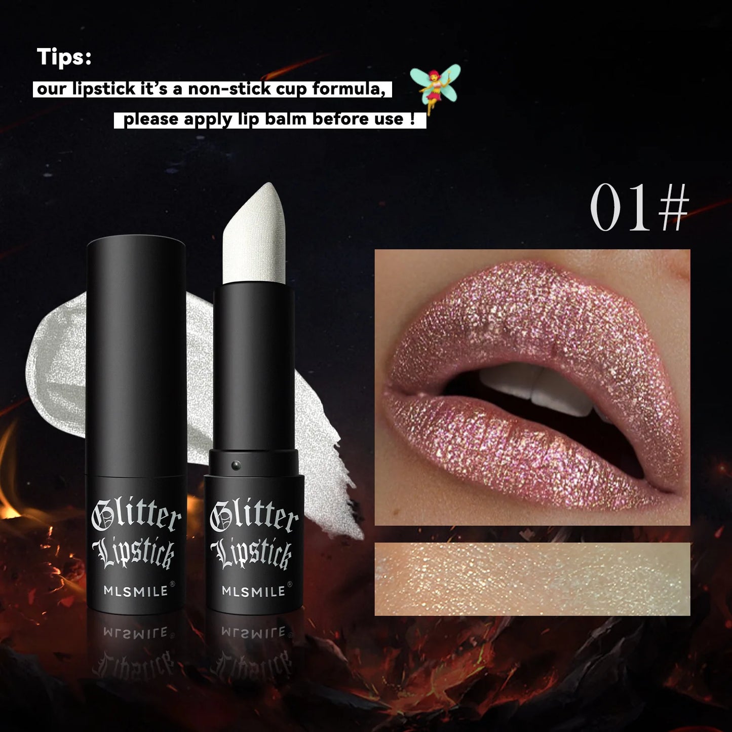 7Colors Glitter Women Lips Makeup