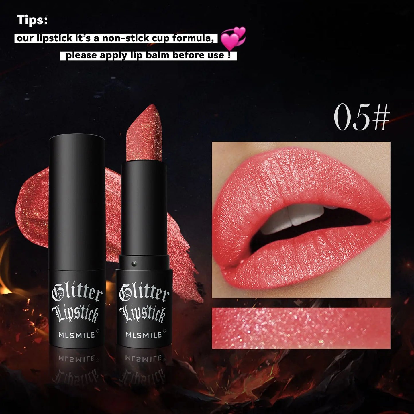 7Colors Glitter Women Lips Makeup