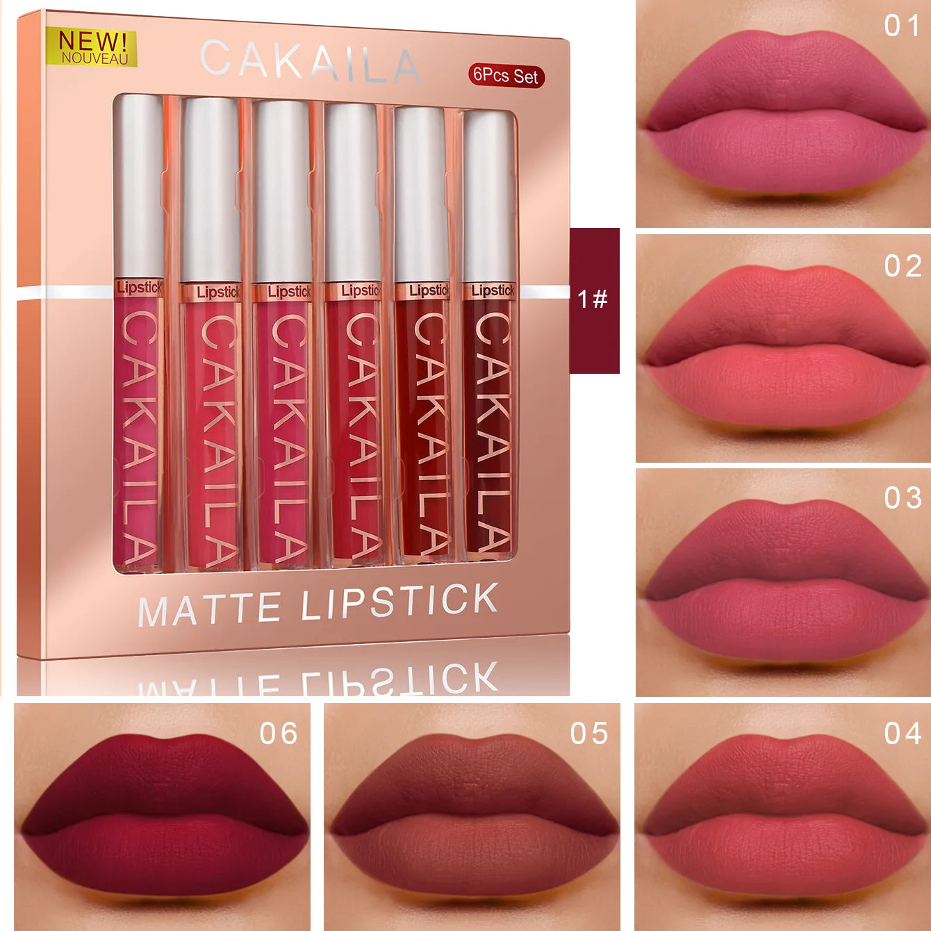 3-12 PCS Matte Lipst women