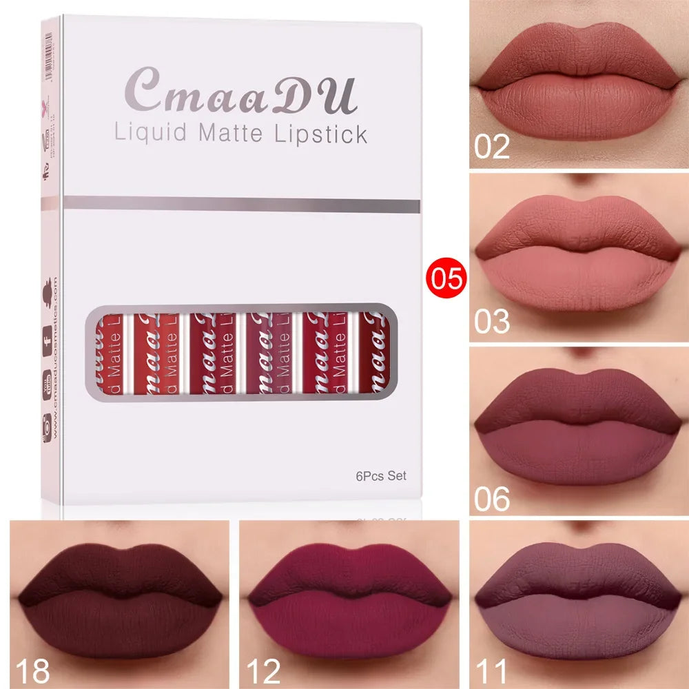 3-12 PCS Matte Lipst women