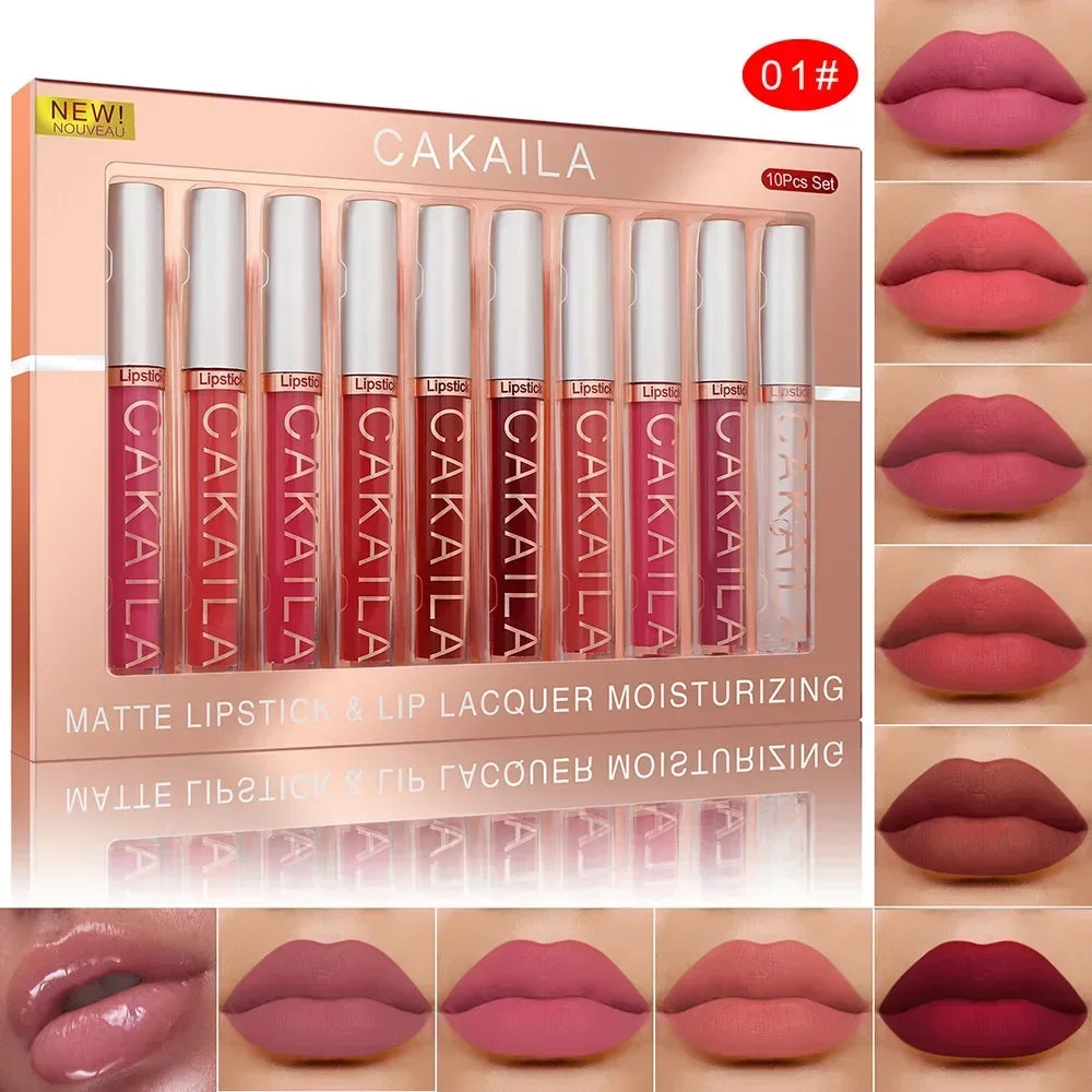 3-12 PCS Matte Lipst women