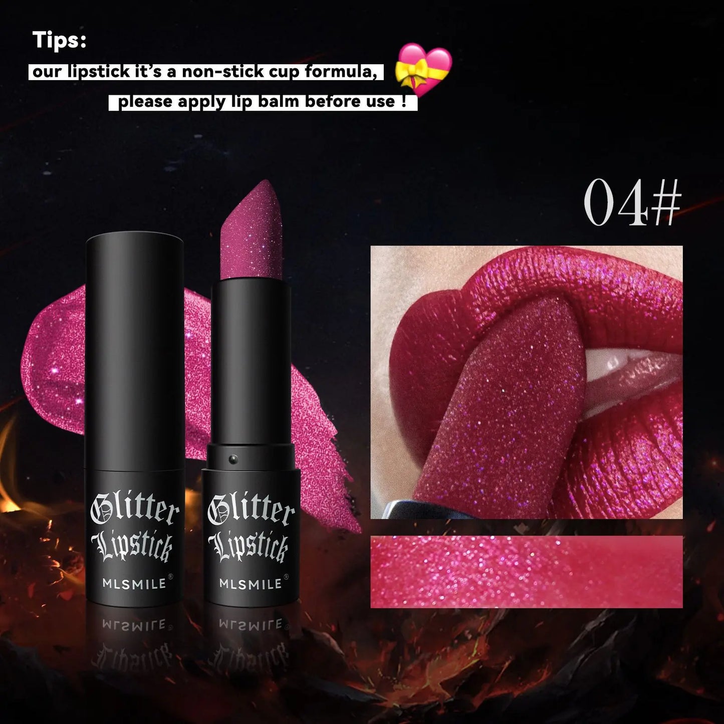 7Colors Glitter Women Lips Makeup