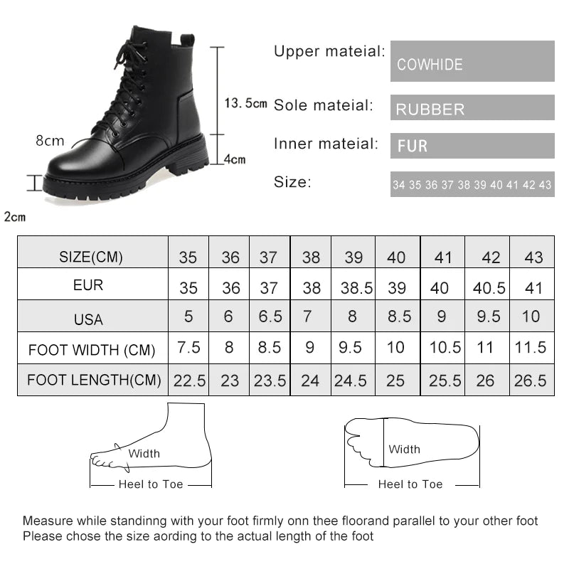 AIYUQI Boots female winter Large Size dropshipping Non-slip Women's Snow Boots Genuine Leather Warm Women Ankle Boots