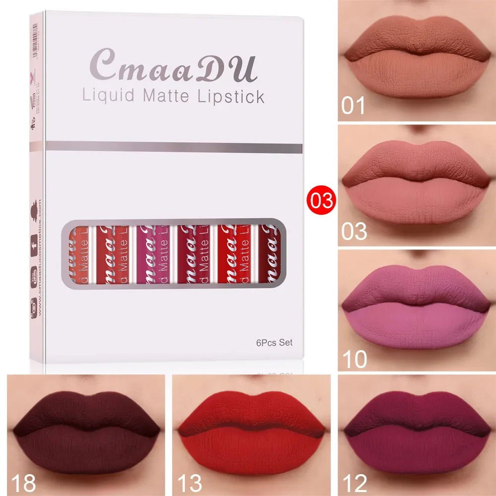 3-12 PCS Matte Lipst women