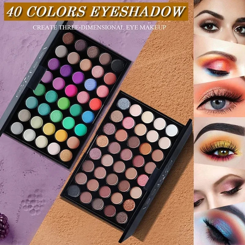 40 Colors Eyeshadow Women